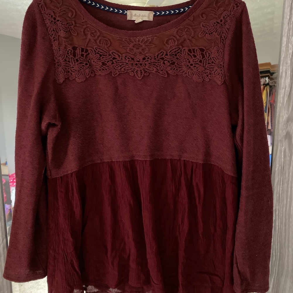 ALTARD STATE Maroon Sweater